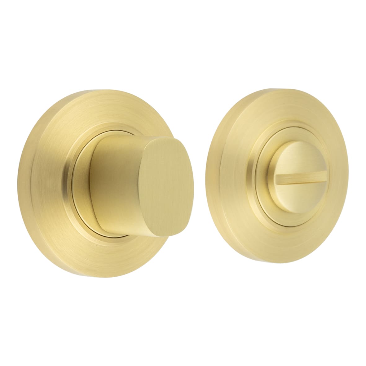 Inner 3 Turn & Release with Chamfered Rose - 47mm Diameter - Satin Brass