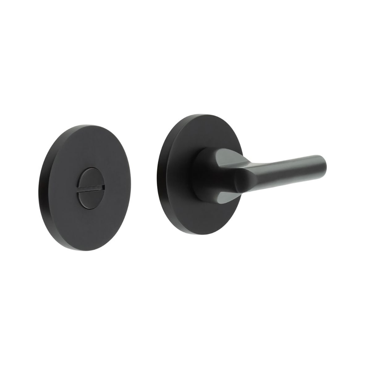 Bathroom Turn & Release - 54mm Diameter - Matt Black