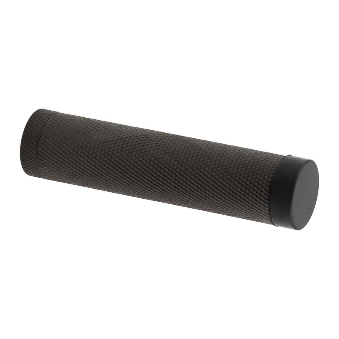 Knurled Projection Door Stop Without Rose - 76mm Projection - Antique Brass