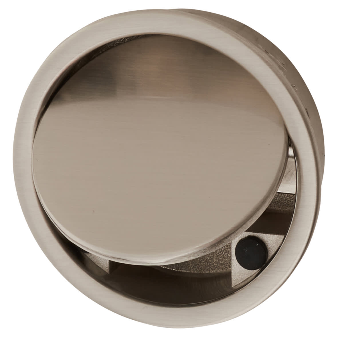 Jarrow Circular Flush Cabinet Pull Handle - 51mm Diameter - Satin Nickel
