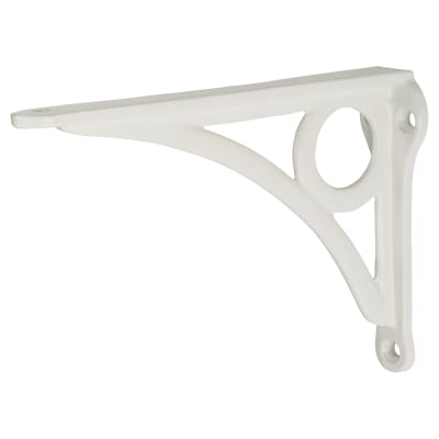 Circle Shelf Bracket - 145 x 105mm - White
