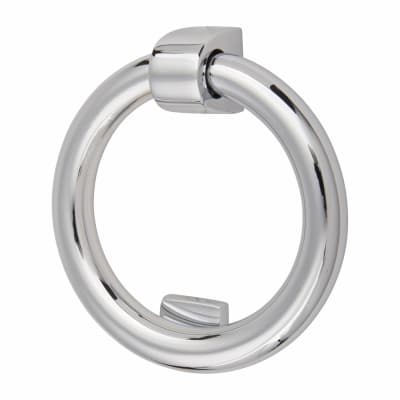 Marcus Ring Door Knocker - Polished Chrome - 107 x 77mm