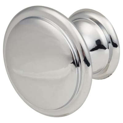 Rim Round Cabinet Knob - 30mm Diameter - Polished Chrome