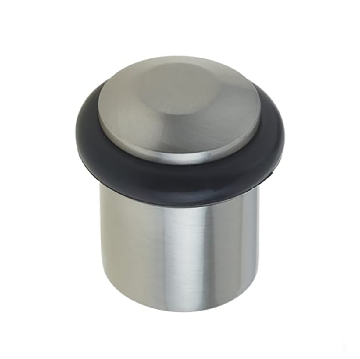 Chamfered Floor Door Stop - 40 x 38mm - Satin Nickel