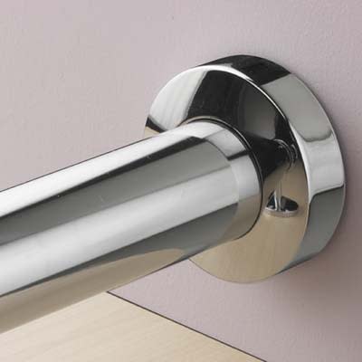 40mm Concealed Fixing Flange - 23mm Length - Brushed Nickel