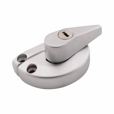 uPVC/Timber 10mm Narrow Back Keep Locking Fitch Sash Window Fastener - 65 x 10mm - Sat Chrome