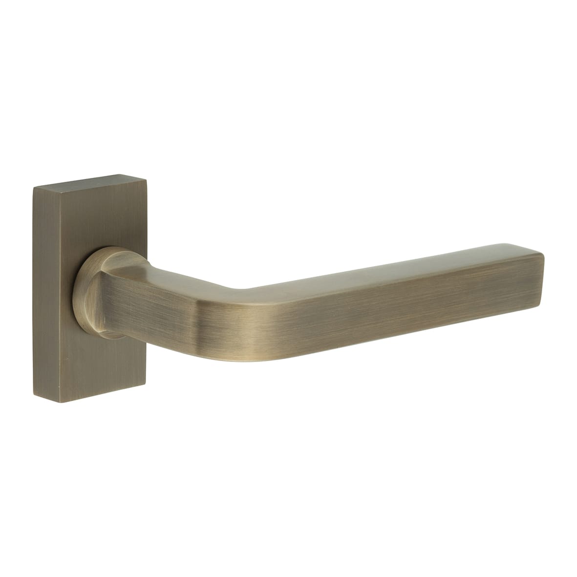 Antique Brass uPVC Multipoint Door Handles on Rectangular Rose - CR-104 Range