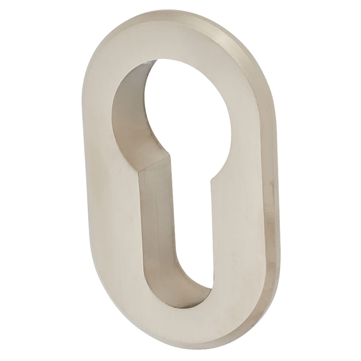 Mini Rose Escutcheon - 28 x 46mm - Euro - Satin Nickel - Pair