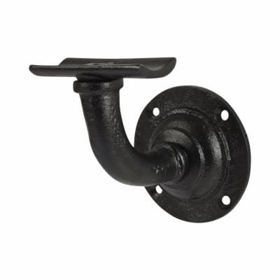 Heavy Duty Handrail Bracket - 64mm Projection - Black Antique Iron