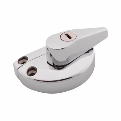 uPVC/Timber 10mm Narrow Back Keep Locking Fitch Sash Window Fastener - 65 x 10mm - Chrome