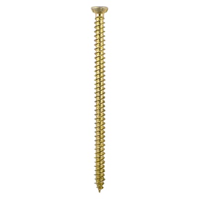 Concrete Screw - Countersunk - Yellow Passivated - 7.5 x 150mm - Pack of 100
