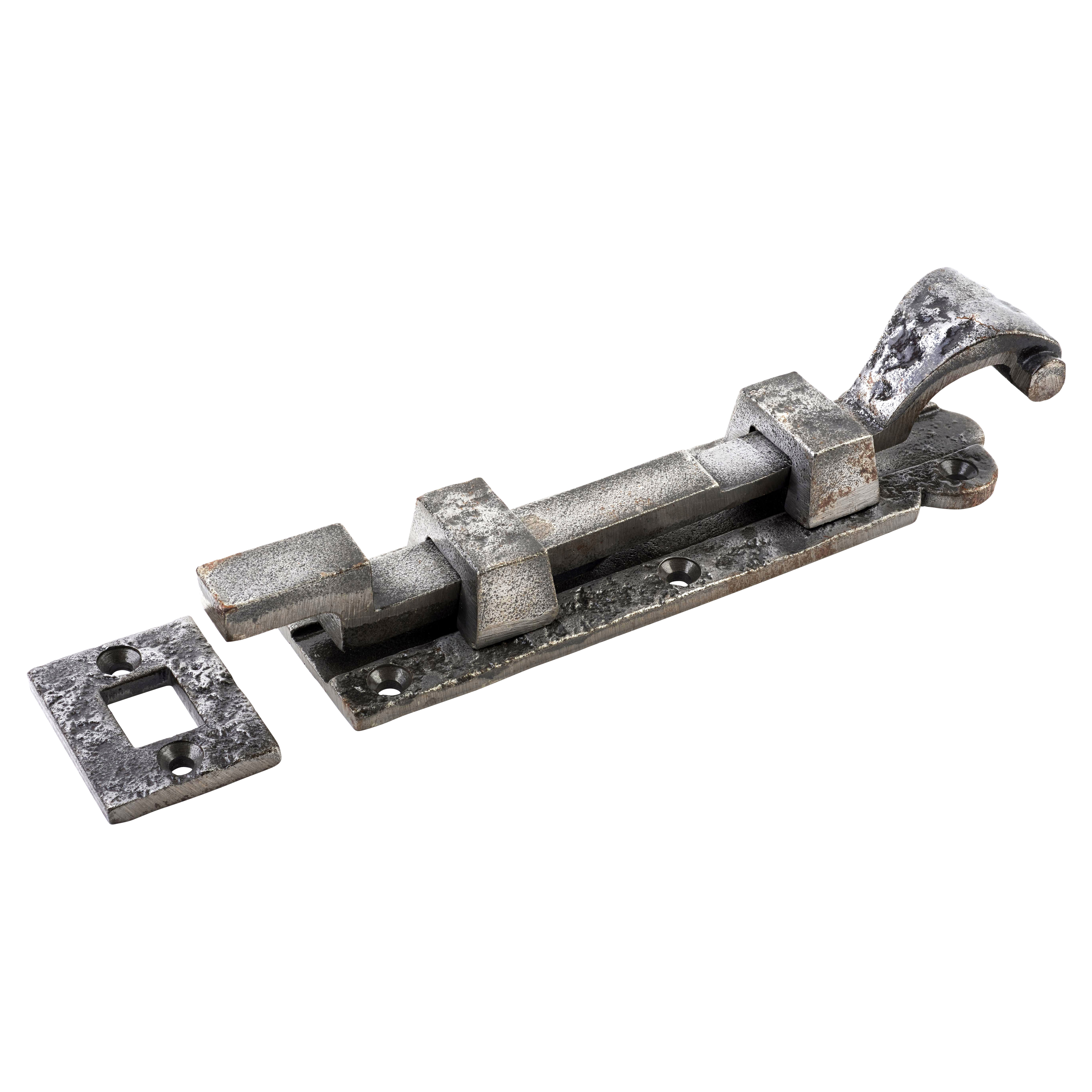 Polished Iron Necked Barrel Bolt - Blacksmith Range - 152 x 41mm