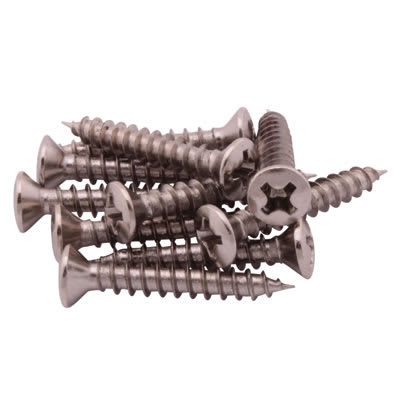 Spare Casement Window Stay Screws - Nickel Plated - Pack of 10