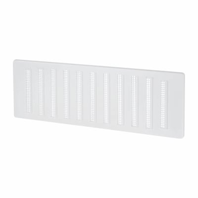 Hit & Miss Vent - 271 x 95mm - 4400mm² Free Air Flow - White Plastic