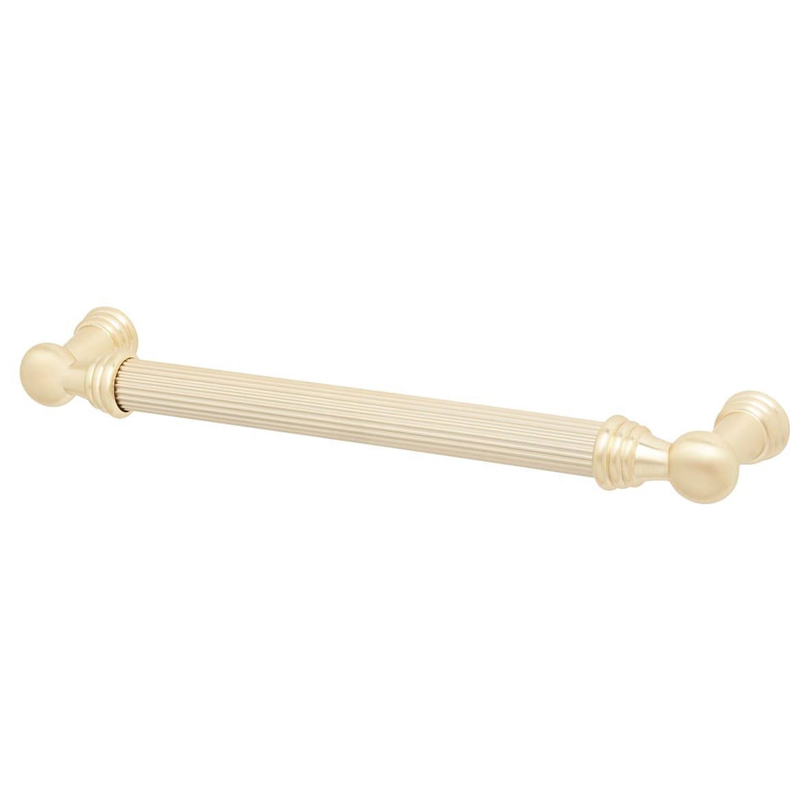 Whitby Lines 10mm T-Bar Cabinet Pull Handle - 160mm Centres - Satin Brass
