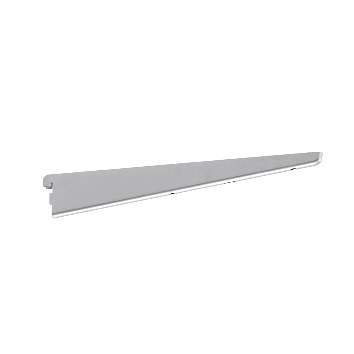 Twin Slot Shelving System - Shelf Bracket for Solid Shelving - 170mm Length - Platinum