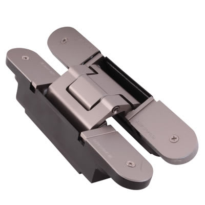 Tectus 3D FR Concealed Door Hinge - 160 x 28mm - Stainless Steel Effect - Pair