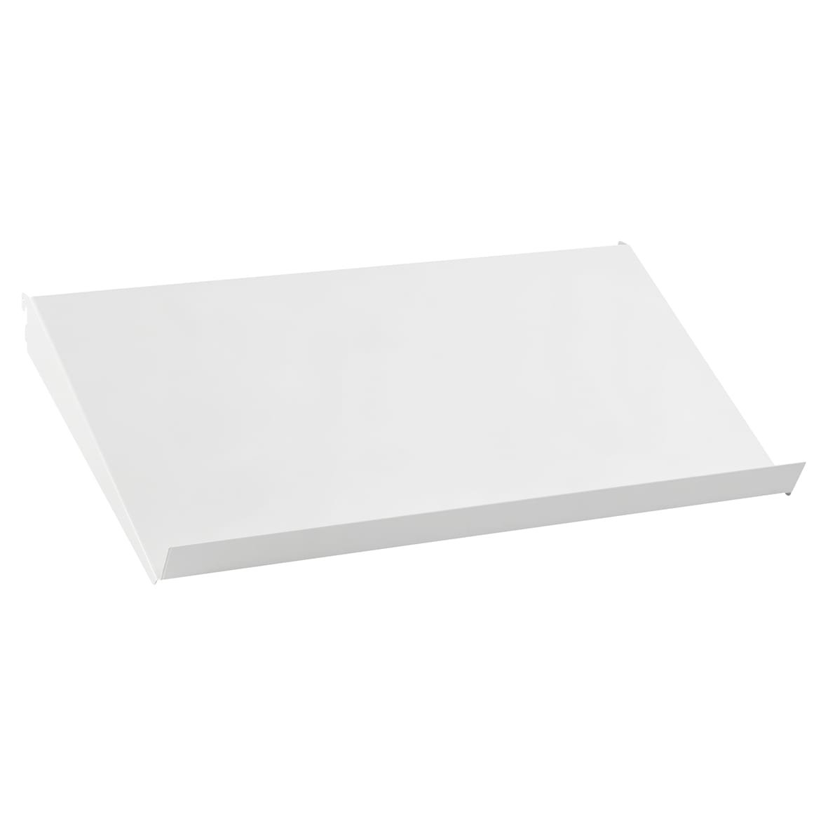 Top Track System - Angled Metal Shelf - 598 x 348mm - White