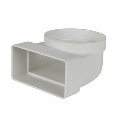 90° Elbow Connector - 110 x 54mm - White