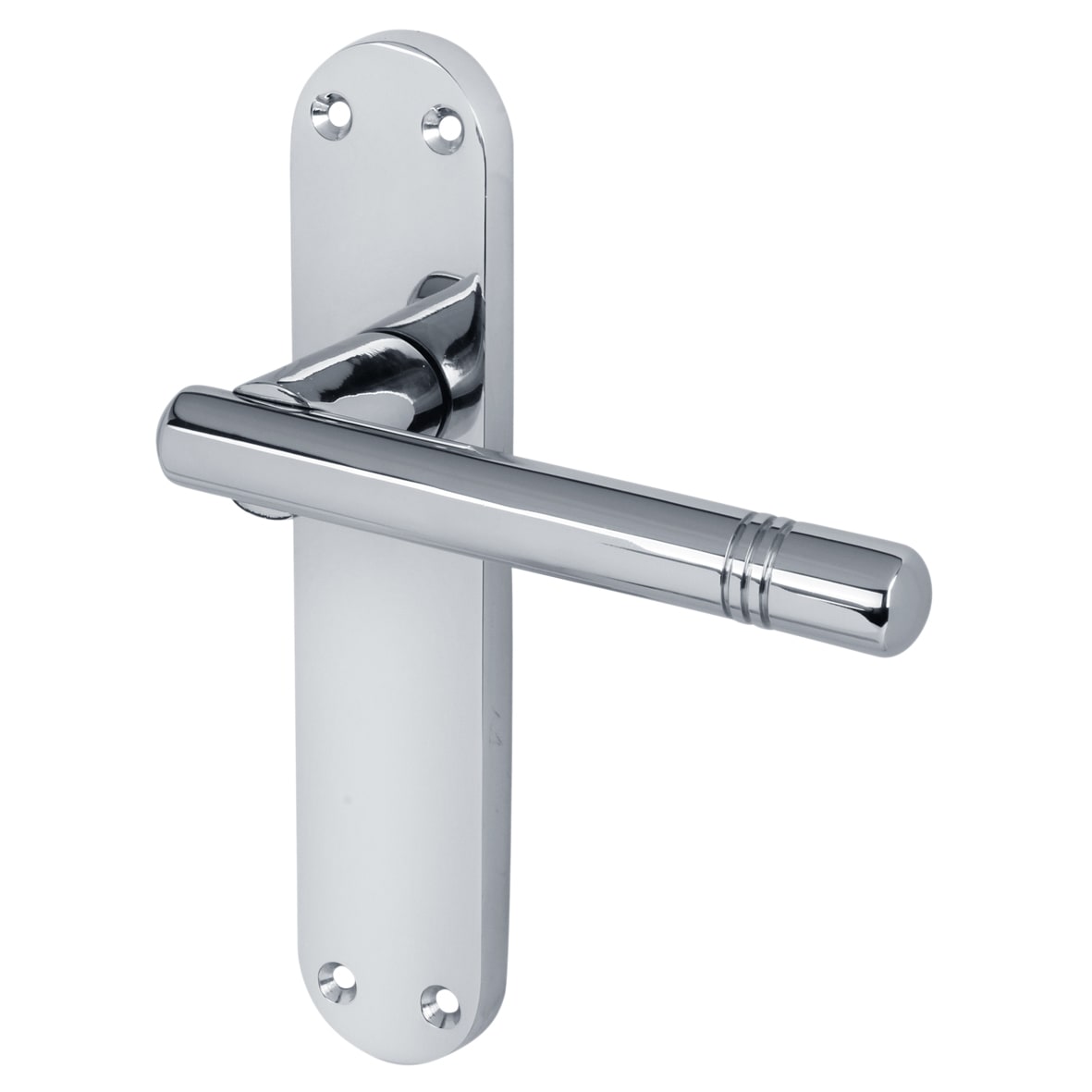 Polished Chrome Latch Door Handles Pack - Bologna Range