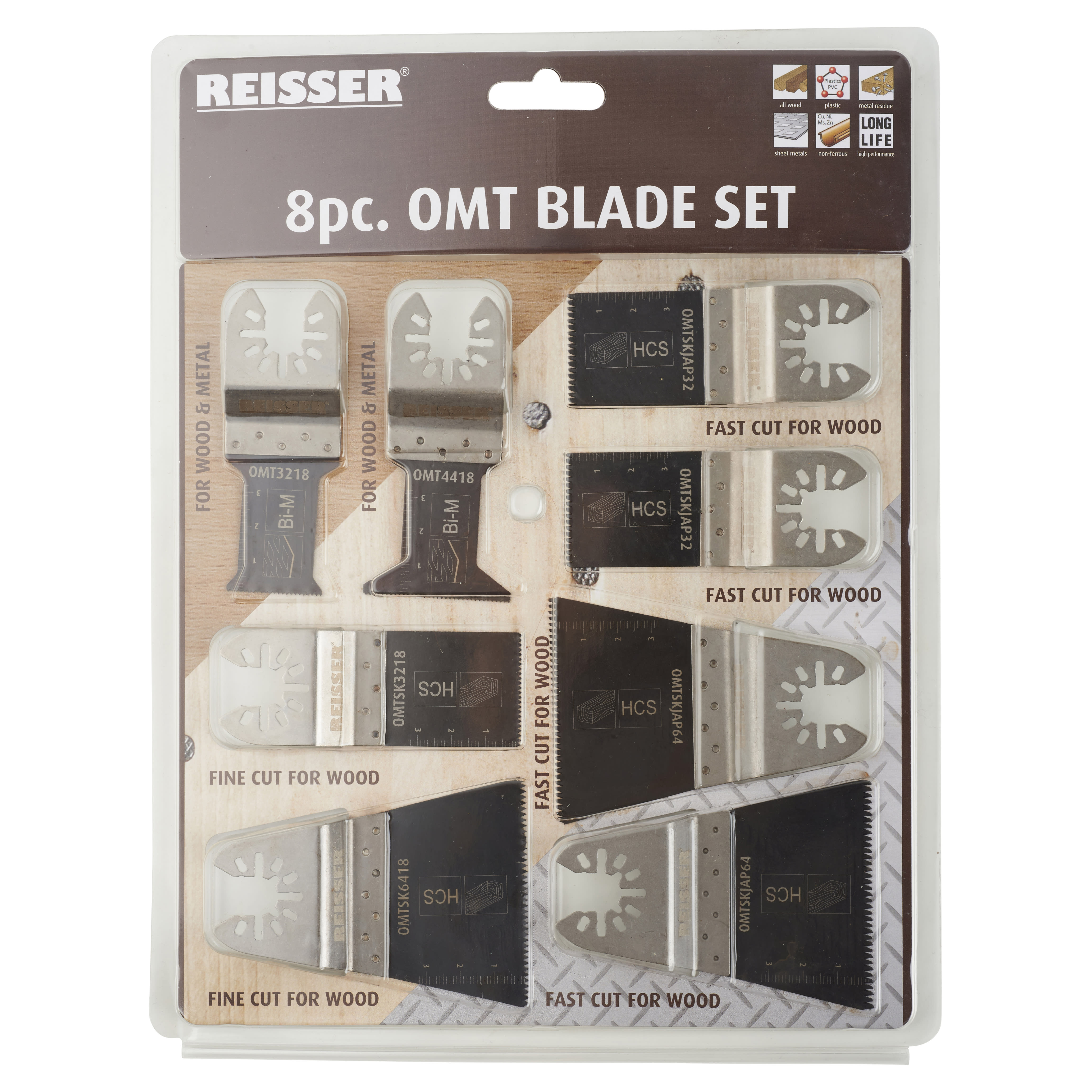 Multi Tool Blade Set - 8 Pieces
