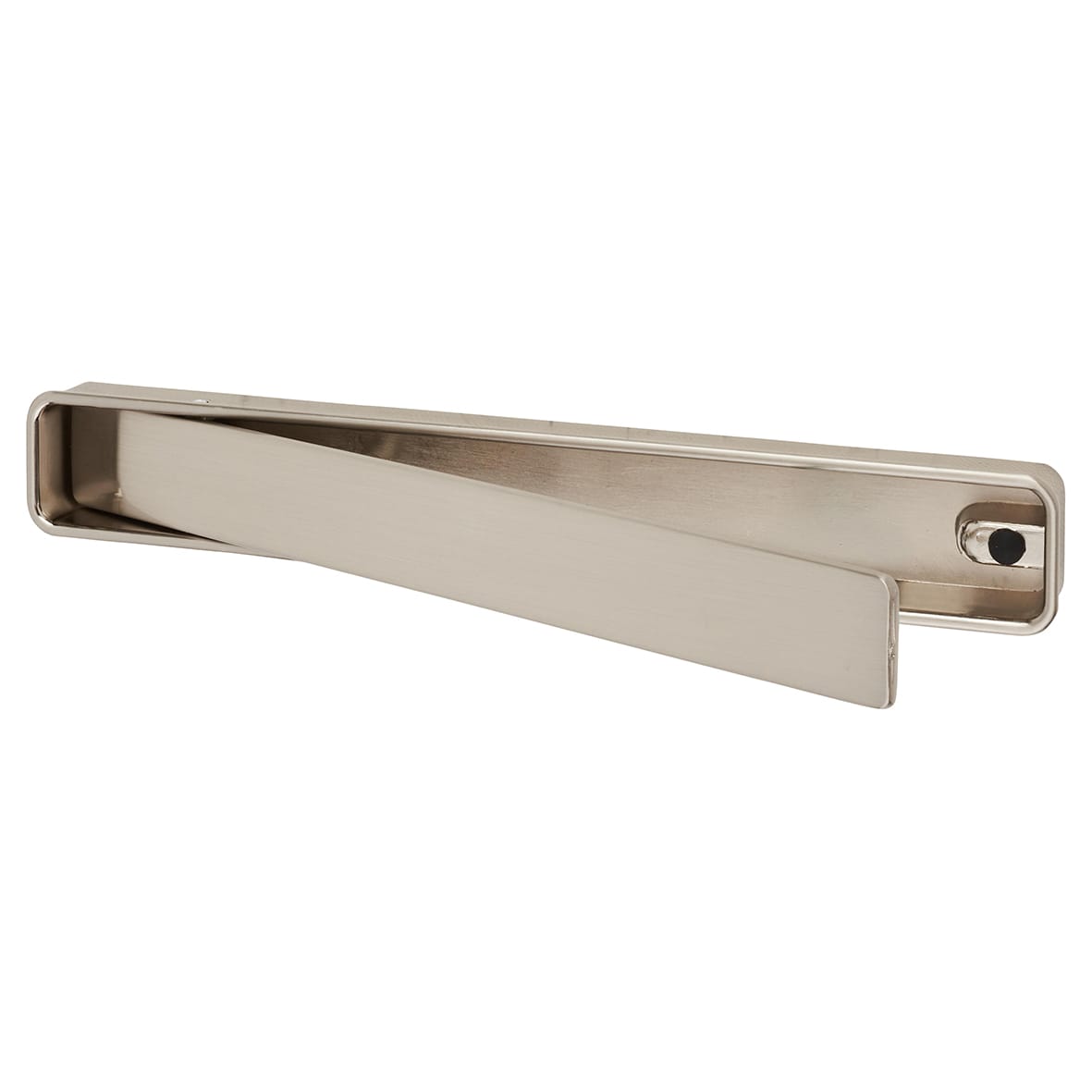 Frome Rectangular Flush Cabinet Pull Handle - 164 x 24mm - Satin Nickel