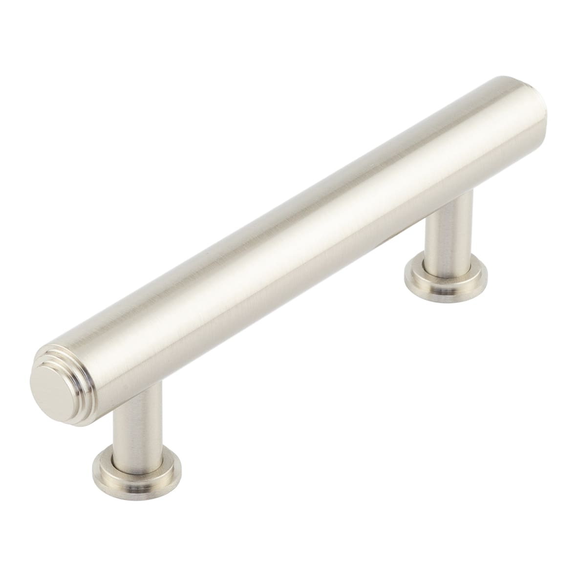 Belgrave 18mm Stepped T-Bar Cabinet Pull Handle - 96mm c/c - Satin Nickel