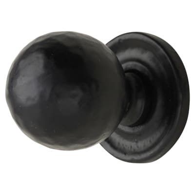 Ball Cabinet Knob - 32mm Diameter - Antique Black Iron