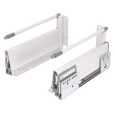 Innobox Soft Close Drawer Pack - Includes 1 x Pair of Rods - (H) 164mm x (D) 400mm - White