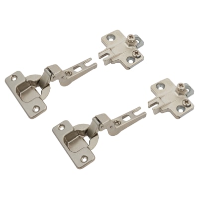 Slide On MODUL Cabinet Hinge Pack - 100° - Sprung - Inset - Zinc Plated - Pair