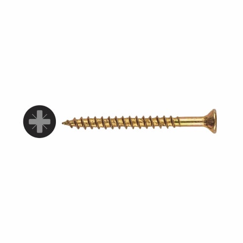 Classic Pozi Countersunk Wood Screws - 3.0 x 40mm - Yellow Zinc - Pack of 200
