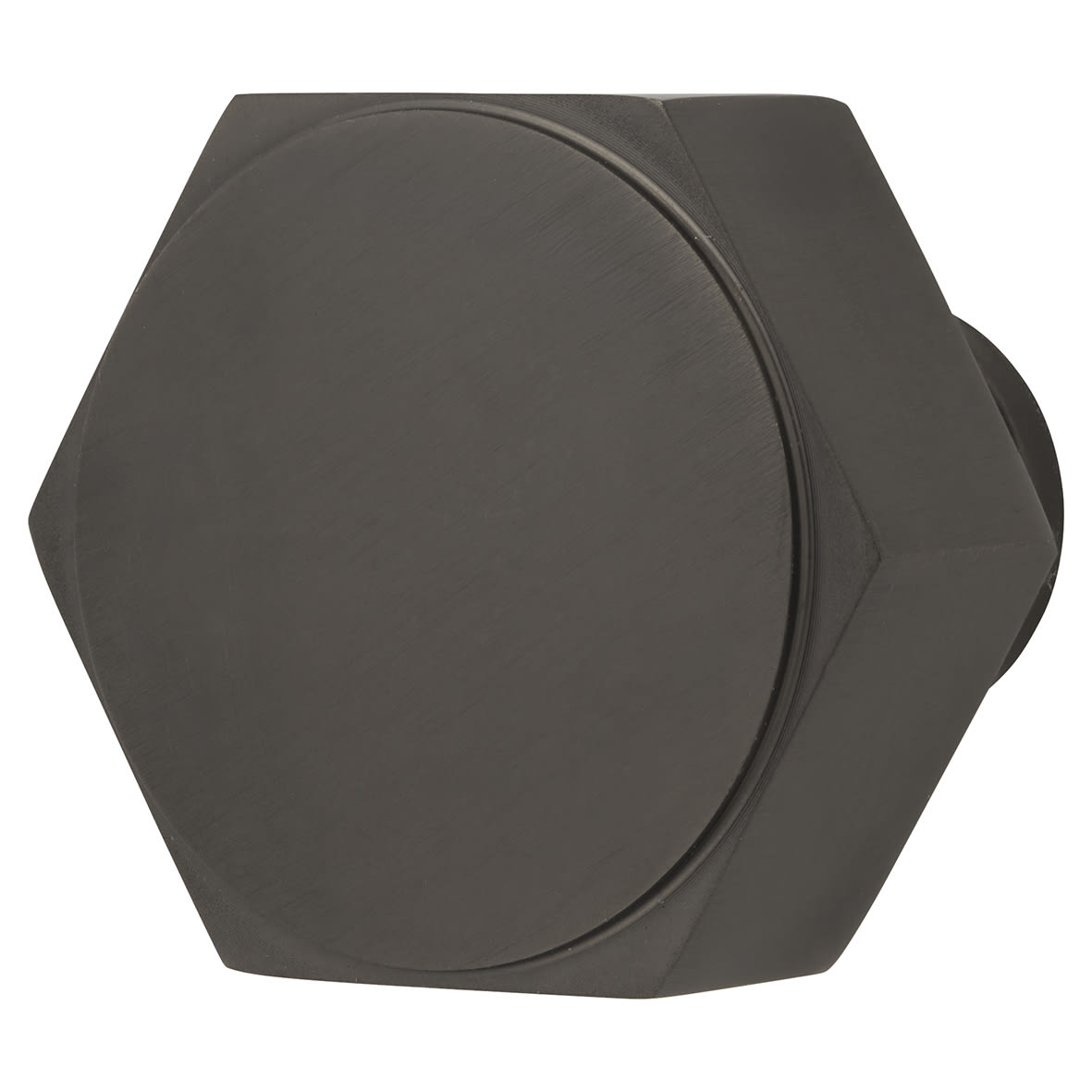 Vesper Hex Cabinet Knob - 40mm Diameter - Dark Bronze