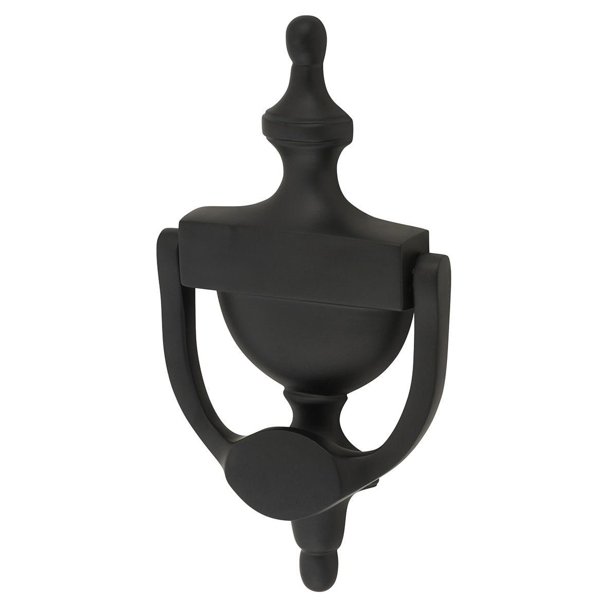 Marcus Urn Door Knocker - Matt Black - 195 x 100mm