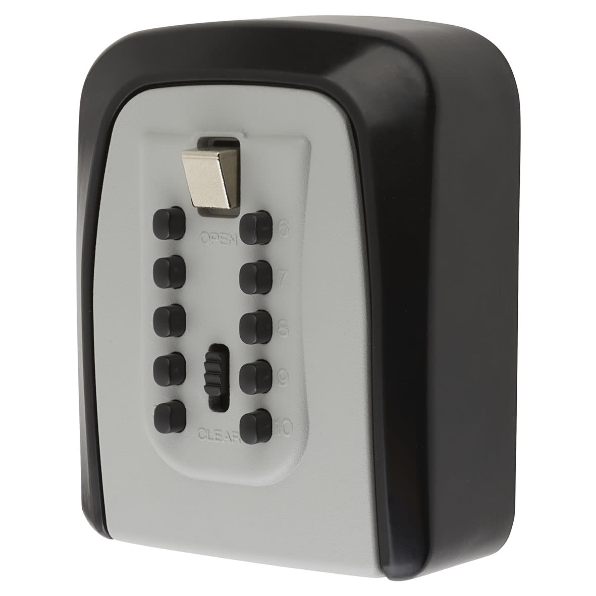 Lock Push Button Key Safe - 115 x 95 x 40mm - Black