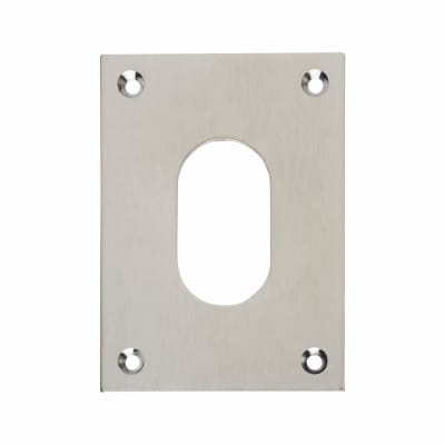 Jumbo Escutcheon - 65.5 x 47.6mm - Oval - Satin Chrome