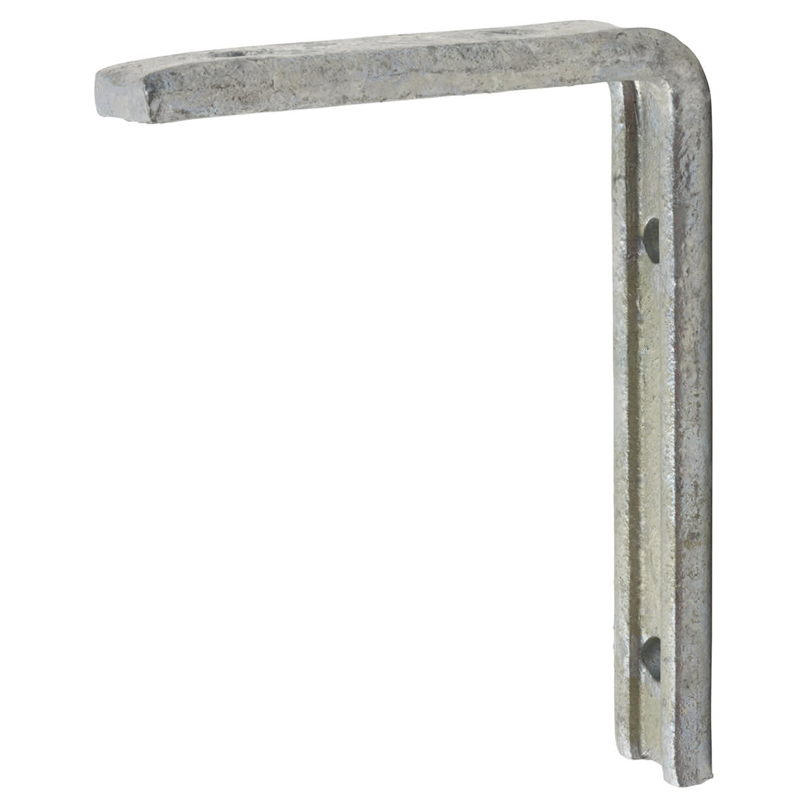 Fluted Steel Angle Shelf Bracket - 100 x 75mm - Galvanised - Pack of 5