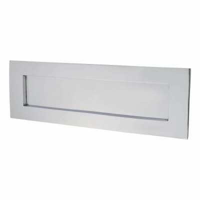 Letter Plate - 350 x 115mm - Polished Chrome