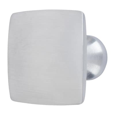 Rayon Square Cabinet Knob - 35 x 35mm - Brushed Chrome