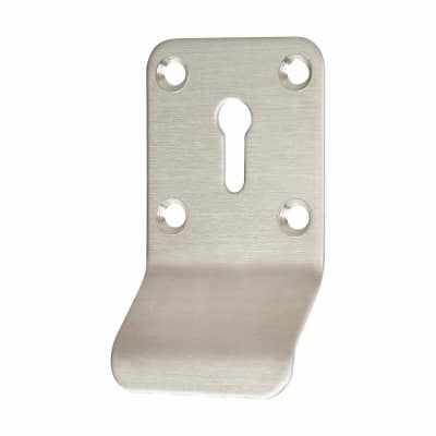 Satin Stainless Steel Keyhole Cylinder Pull - 92 x 43mm