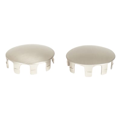 40mm Handrail System - Shallow End Caps - Brushed Nickel - Pack of 2