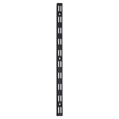 Twin Slot Shelf Wall Upright - 500mm Length - Black