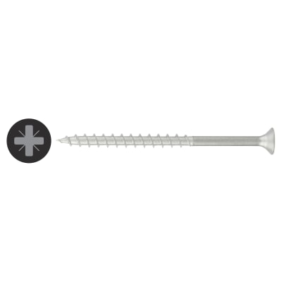 R2 Retinox Pozi Countersunk Wood Screws - 4.0 x 60mm - A2 Stainless Steel - Pack of 200
