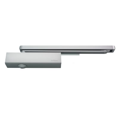 2320B.T.SES Cam Action Overhead Fire Door Closer - Size 2-4 - Pull Side Mount - Silver Trimplate