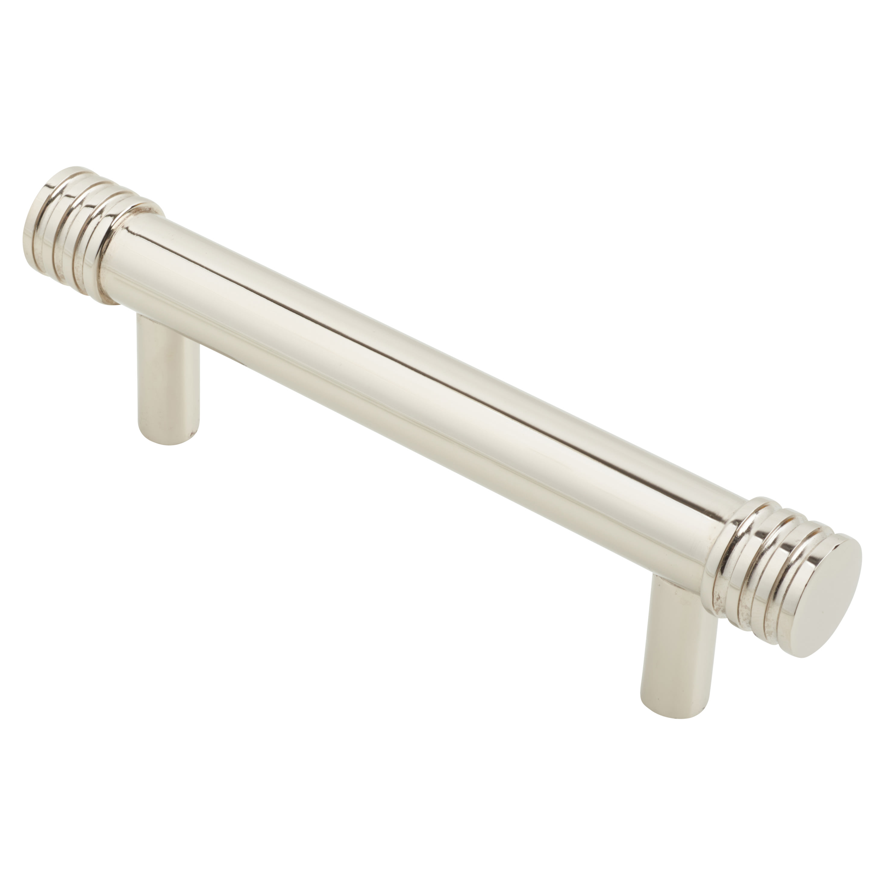 Hoxton Sturt 15mm T-Bar Cabinet Pull Handle - 96mm Centres - Polished Nickel