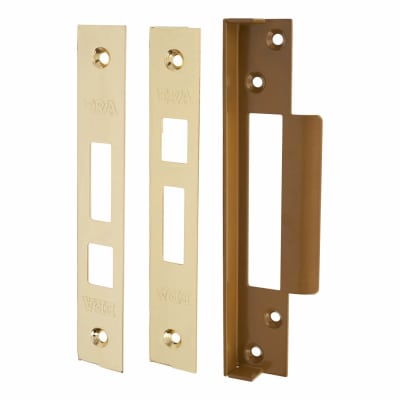 12.5mm Rebate Kit to suit Fortress:2007 5 Lever Sashlocks - Polished Brass