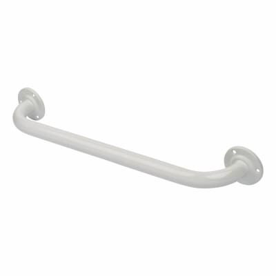 35mm Steel Grab Rail - 610mm Length - White