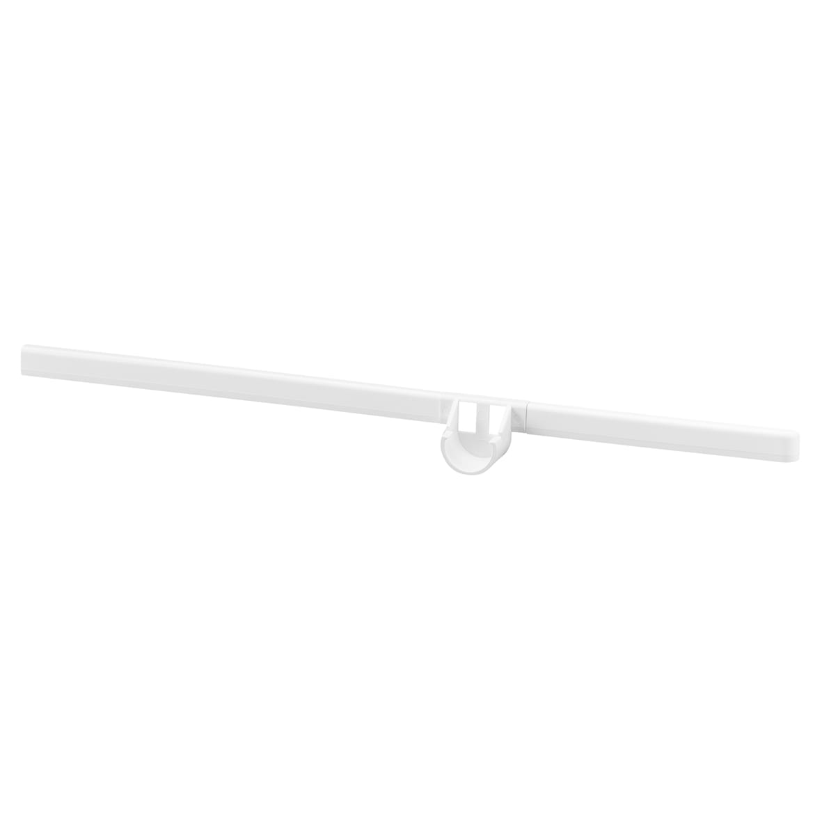Top Track System - Click In Bracket Cover & Hanging Rail Holder - 420mm Length - Left - White