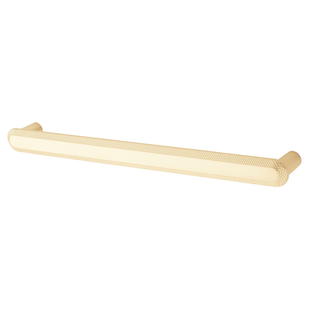 Morley 19mm Bobbled D-Bar Cabinet Pull Handle - 224mm Centres - Satin Brass