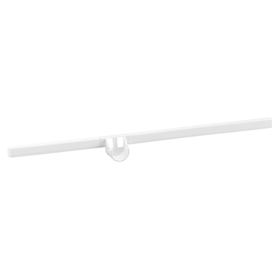 Top Track System - Click In Bracket Cover & Hanging Rail Holder - 420mm Length - Right - White
