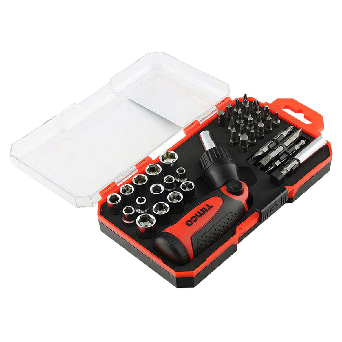 Ratcheting Screwdriver Bit Set - 46 Pieces